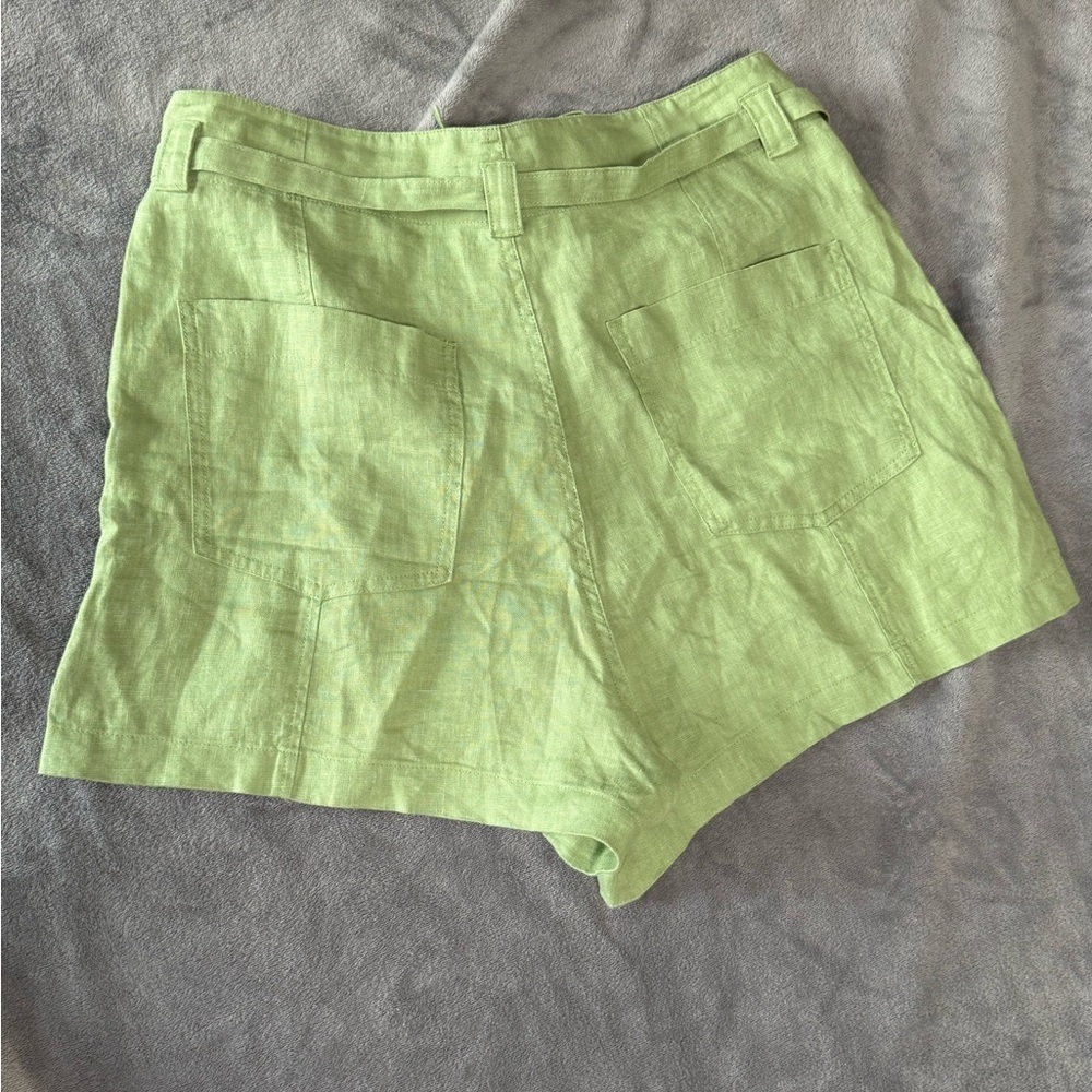 Madewell 100% Linen Seedling Drawstring Shorts Womens Sz 10 - Picture 2 of 8
